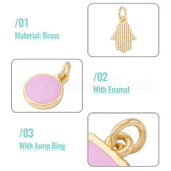 21шт 7 стиля латунные эмалевые подвески&nbsp;KK-TA0003-19B