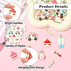 42шт 21 стиля сплава эмалевые подвески&nbsp;ENAM-CJ0006-95