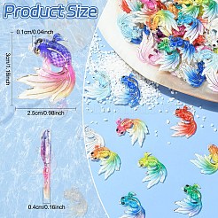 10 шт. акриловые подвески с УФ-печатью&nbsp;TACR-YW0003-22A