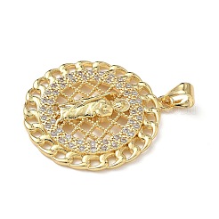 Латунные микро проложить кубического циркония подвески&nbsp;KK-L243-05G-03