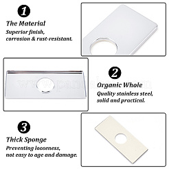 Крышки для отверстий под смесители из нержавеющей стали 304&nbsp;STAS-WH0044-27P