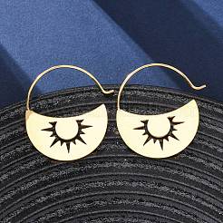 Серьги-подвески из нержавеющей стали 304&nbsp;EJEW-Z118-07G-01