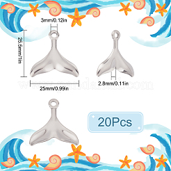 20 шт. подвески из нержавеющей стали 304&nbsp;STAS-SC0004-79