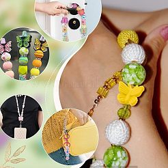 20 шт. 20 стиля бабочки из пищевого экологически чистого силикона фокусные бусины&nbsp;SIL-PH0001-34