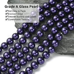 Экологичные стеклянные жемчужные бусины&nbsp;HY-A008-10mm-RB099