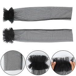 1 пара нарукавников из полиэстеровой сетки&nbsp;AJEW-GF0011-87A