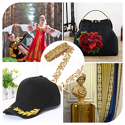 Полиэстер металлизированная нить вышивка аппликация лента&nbsp;DIY-WH0032-59A