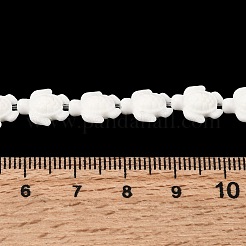 Синтетических нитей бирюзовые бусы&nbsp;G-E456-35D-8x10mm-01