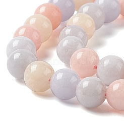 Натуральный белый нефрит имитация бусин морганита нити&nbsp;G-I334-04B