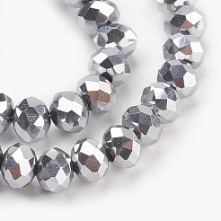 Стеклянные бусины с гальваническим покрытием &nbsp;LS-GLAA-K027-FP-A02