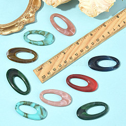 24шт 6 цвета акриловые подвески&nbsp;OACR-FS0002-64