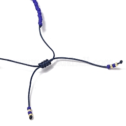 Драгоценный камень плетёные браслеты из бисера&nbsp;BJEW-C061-07