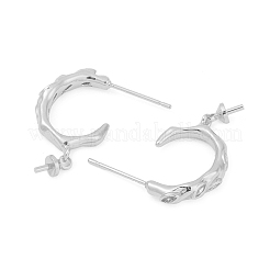 Стойка покрытие латунь микропаве прозрачный кубический цирконий гвоздики серьги поиск&nbsp;KK-T072-10P