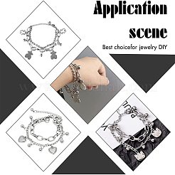 40 шт. 5-х цветные подвески из нержавеющей стали 304&nbsp;STAS-UN0026-56