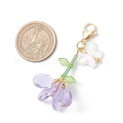 Наборы украшений в виде бабочки из стеклянного бисера и акрилового камня ручной работы&nbsp;HJEW-MZ00259-02