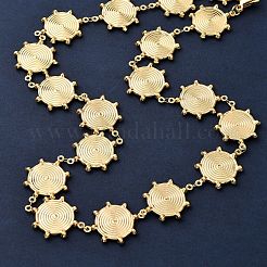 Женские ожерелья-цепочки Sun Link из нержавеющей стали 304&nbsp;NJEW-G178-14G