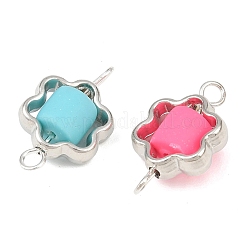 Пластиковая рамка ccb с бусинами из полимерной глины&nbsp;KK-D103-02P