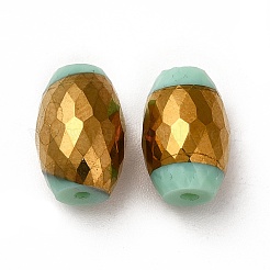 Непрозрачные гальванические стеклянные бусины&nbsp;EGLA-H003-02G-06