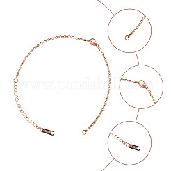 12 шт. 3 цвета 304 нержавеющая сталь трос цепи изготовление браслета&nbsp;BJEW-DR0001-03