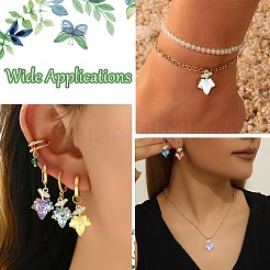 11 шт. 11-х цветная латунь с подвесками из стекла K9&nbsp;KK-CJ0004-07