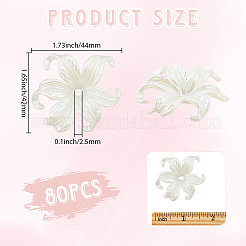80шт непрозрачные акриловые колпачки для бусин&nbsp;OACR-PA0001-21
