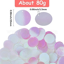 80 г переливающиеся подвески из ПВХ с пайетками/блестками&nbsp;KY-SC0002-49D