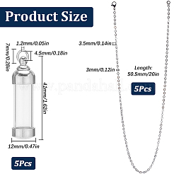Набор для самостоятельного изготовления ожерелья из открывающейся бутылки желаний&nbsp;DIY-SC0023-96