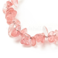 Синтетический и натуральный драгоценный камень с акриловым браслетом брелок&nbsp;HJEW-JM00689