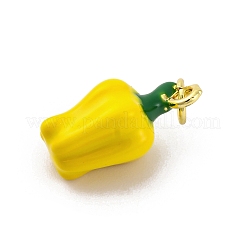 Латунь эмаль подвески&nbsp;KK-U066-03A-G