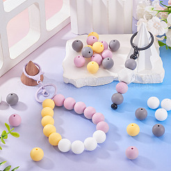 50шт пищевые экологически чистые силиконовые бусины&nbsp;SIL-TA0002-89G