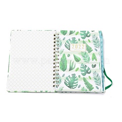 2022 блокнот на спирали с вкладками на 12 месяца&nbsp;AJEW-H132-01B