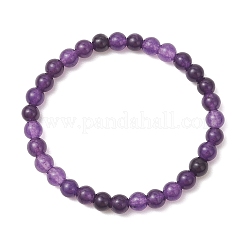 Браслеты из натуральных кварцевых бусин для женщин и мужчин&nbsp;BJEW-JB12965-01