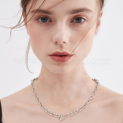 2 шт. 2-цветное ожерелье из сплава с цепочкой для мужчин и женщин&nbsp;NJEW-AN0001-19