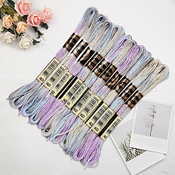 10 моток двухслойной полиэфирной нити для вышивания&nbsp;OCOR-CY0002-99A