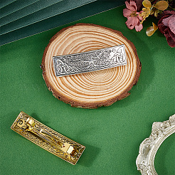 2 шт. 2-х цветные заколки для волос из сплава OHAR-CP0001-29