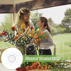 Прозрачный пластиковый двухконусный кулон для торта&nbsp;FIND-WH0126-341