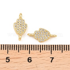 Религиозные латунные микропаве прозрачные кубические цирконии рука Хамса звенья соединительные подвески&nbsp;KK-C162-039G