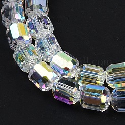 Стеклянные бусины с гальваническим покрытием &nbsp;GLAA-G112-07H