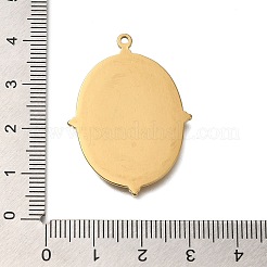 Ионное покрытие (ip) нержавеющая сталь 304 подвеска кабошон оправа&nbsp;LS-STAS-H225-03G