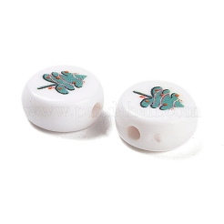 Непрозрачные акриловые бусины с рождественской тематикой&nbsp;OACR-R004-01M