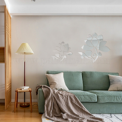 Наклейки с зеркальной стенкой&nbsp;DIY-WH0282-26B