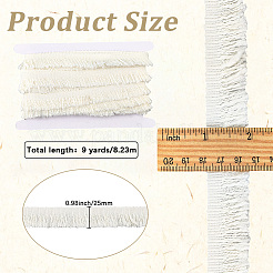 9 ярд полиэстеровой кружевной отделки с кисточками&nbsp;OCOR-GF0005-49