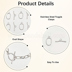 10 шт. 2-цветное ионное покрытие (IP) застежки-тоглы из нержавеющей стали 304&nbsp;STAS-SC0010-68A