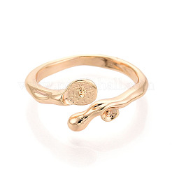 Настройки латунных манжетных колец&nbsp;KK-T076-41G