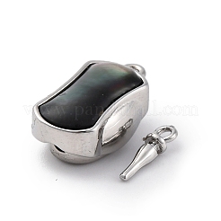 Прямоугольные латунные застежки-коробочки&nbsp;KK-P291-48P-01