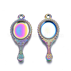 Подвеска из сплава радужного цвета с кабошоном&nbsp;PALLOY-N163-140-NR