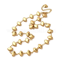 Женские ожерелья-цепочки в форме ракушек из нержавеющей стали 304&nbsp;NJEW-G178-17G