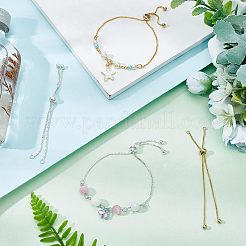 12шт 3 цвета латунная цепочка-слайдер для изготовления браслета&nbsp;KK-NB0001-79