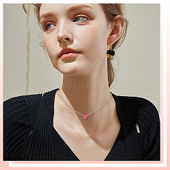 90 шт. 15 стиля красных прозрачных смоляных европейских бусин&nbsp;RPDL-SP0001-06