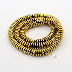 Сорт гальванического немагнитного синтетического гематита нити из бисера Heishi&nbsp;X-G-M045-08B